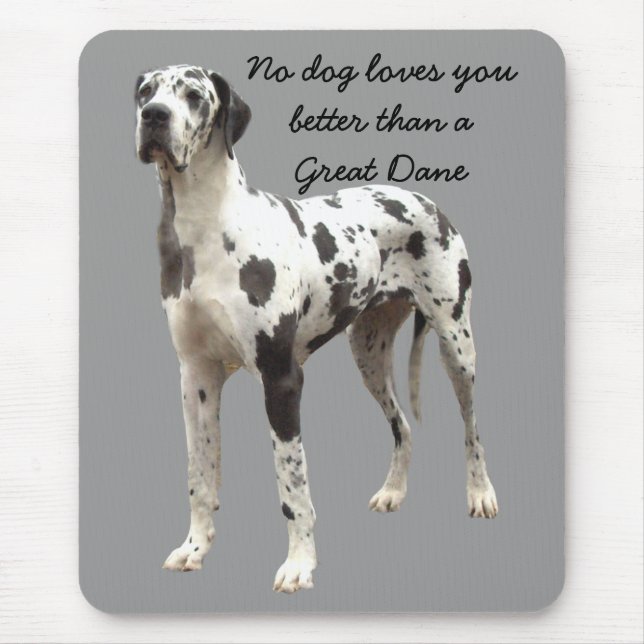 Great daneHarlequin Mousepad Musmatta (Framsidan)