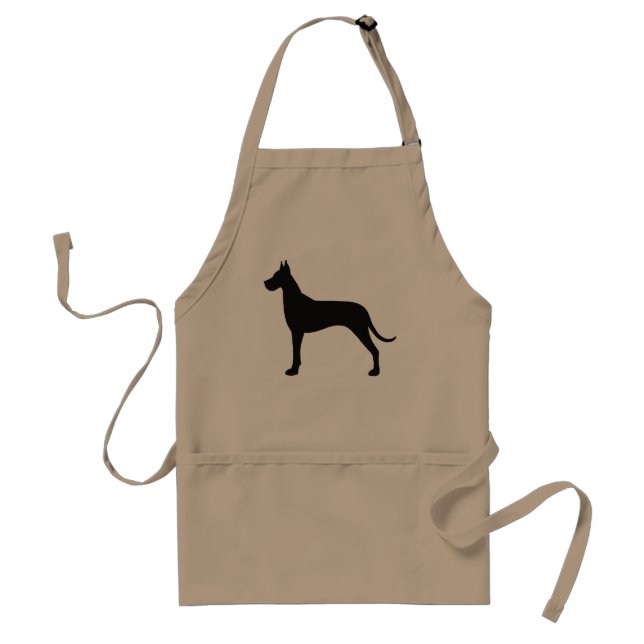 Great danehundSilhouette Förkläde (Framsidan)