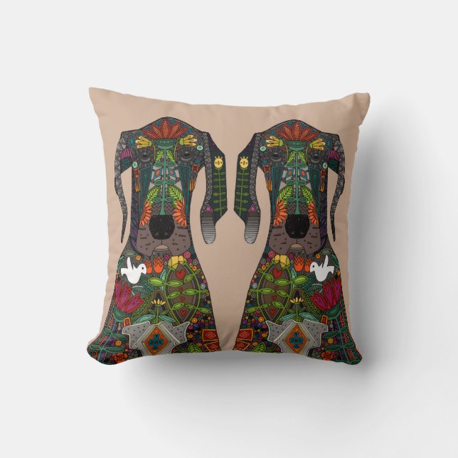 Great danekärlekbeige kudde (Framsida)