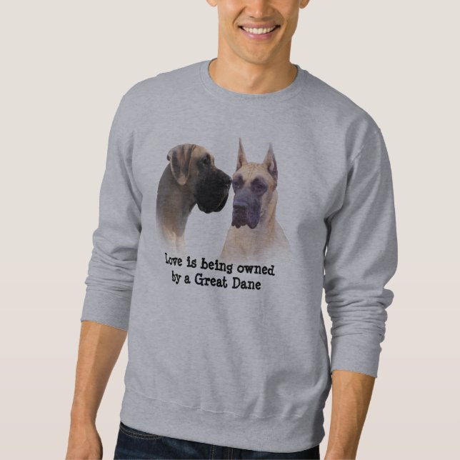 Great danekung av den unisex- tröjan för hundar sweatshirt (Framsida)