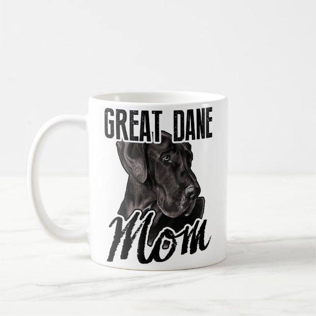 Great danemugg - mugg för great danemammakaffe (Vänster)
