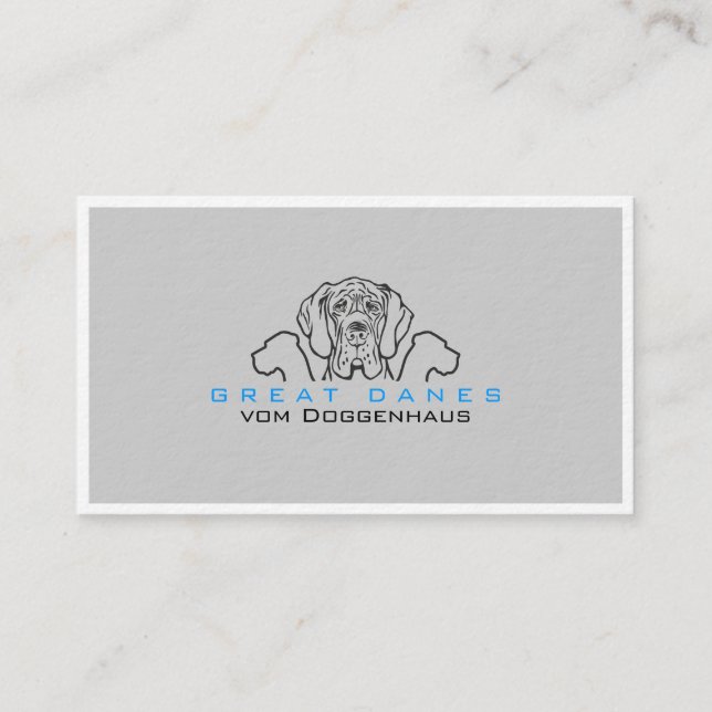 Great Danes Affärskort Visitkort (Framsida)