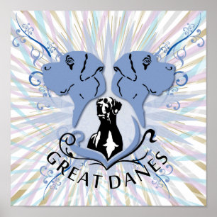 Great Danes affisch