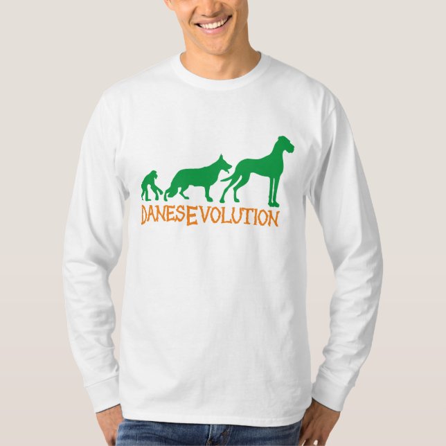 Great Danes Evolution T-Shirt (Framsida)