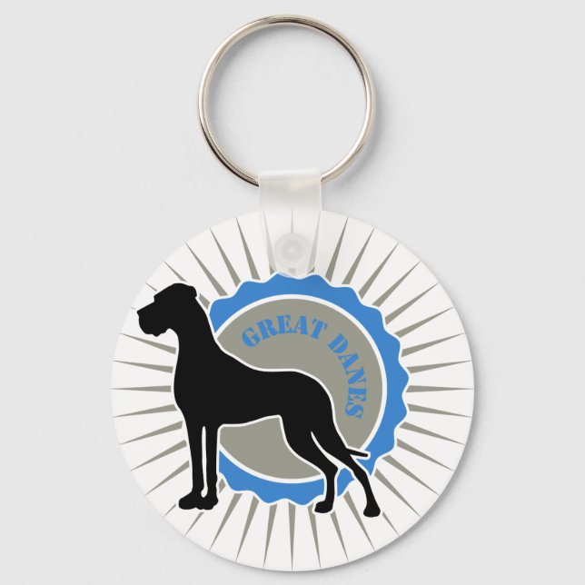 Great Danes - Stjärna, Dansk Nyckelring (Framsida)