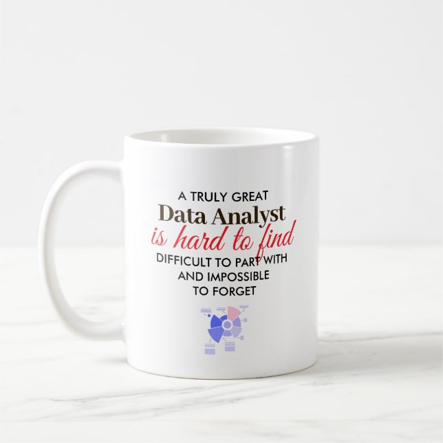 Great Data Analyst Personalized Name Gift Kaffemugg (Vänster)