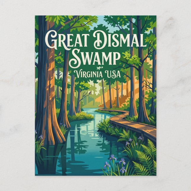Great Dismal Swamp USA Vykort (Framsida)