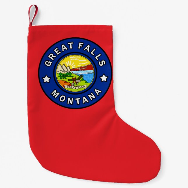 Great Falls Montana Liten Julstrumpa (Framsidan)