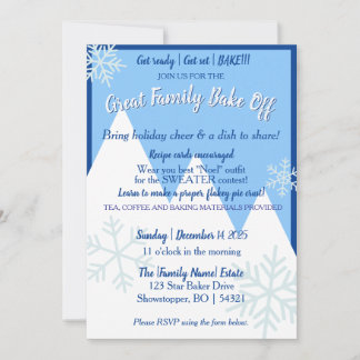 Great Family Bake Off Invitation Inbjudningar