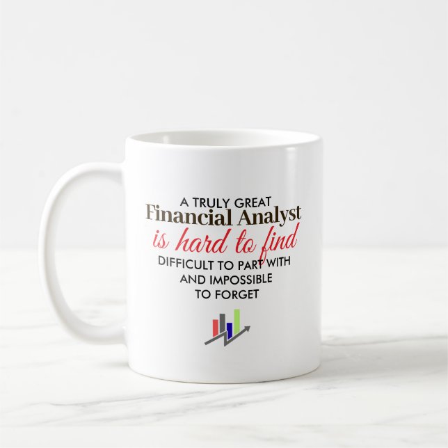 Great Financial Analyst Personalized Name Gift Kaffemugg (Vänster)