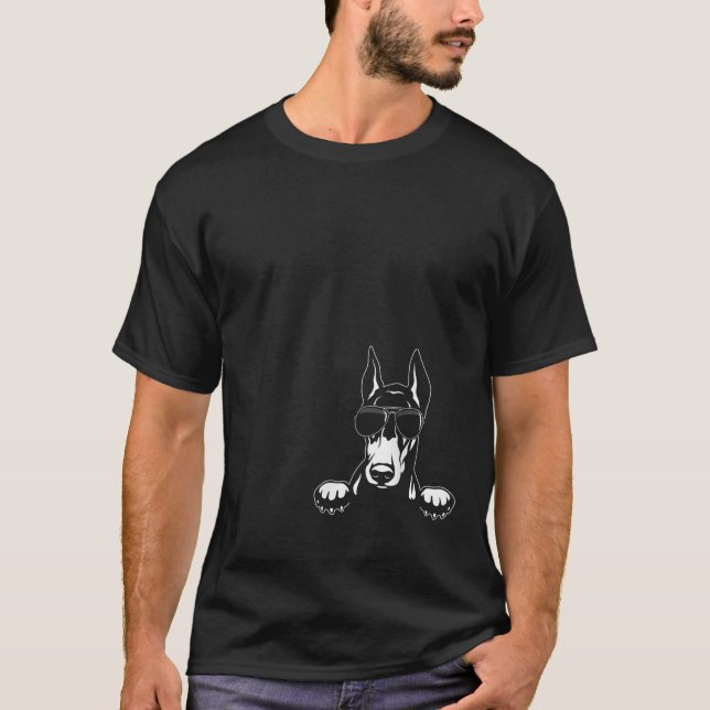 Great gift for Christmas Very cool Doberman  T Shirt (Framsida)