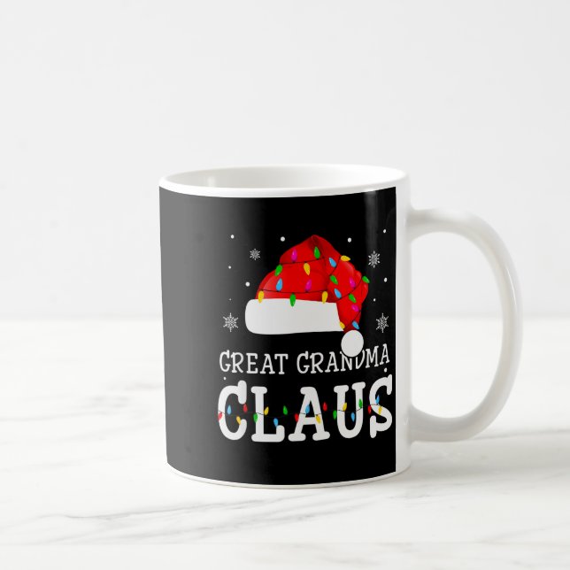 Great Grandma Claus Cool Holiday Matching Pajamas  Kaffemugg (Höger)