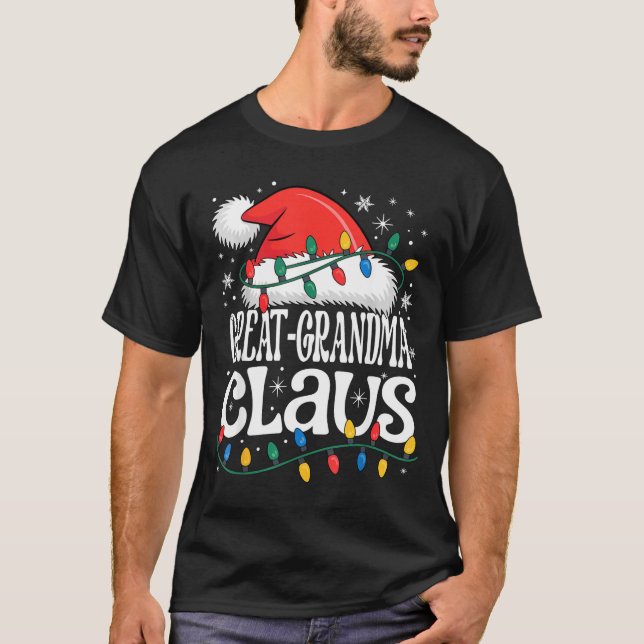 Great-grandma Claus Funny Xmas Christmas Grandma H T Shirt (Framsida)