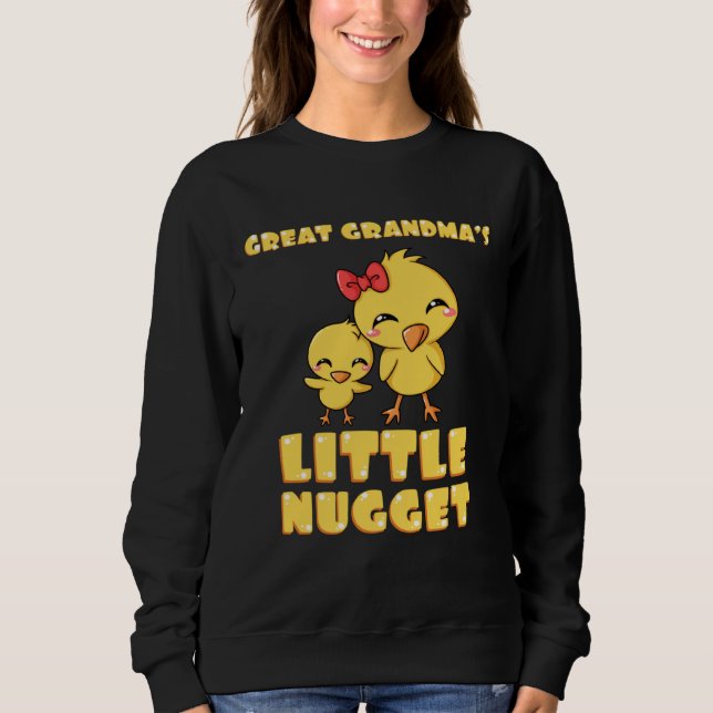 Great Grandma's Little Nugget Chicken Lover Mother T Shirt (Framsida)