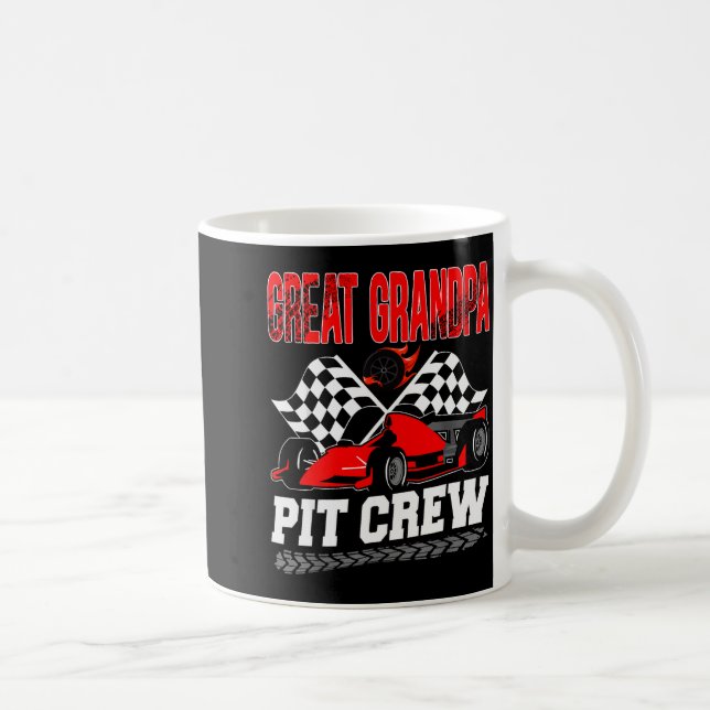 Great Grandpa T Crew Racing Family Race Car Birthd Kaffemugg (Höger)