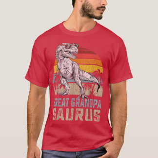 Great grandpasaurus T Re Dinosaur Grandpa Saurus F T Shirt