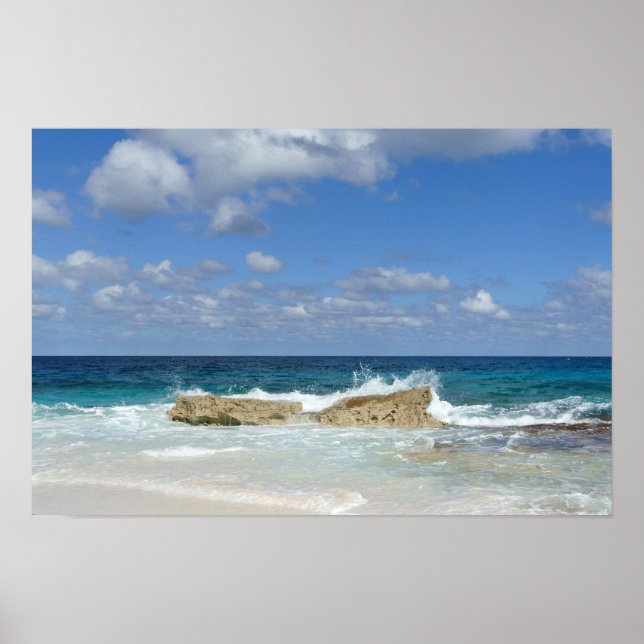 Great Guana Cay Beach, Bahamas Poster (Framsidan)