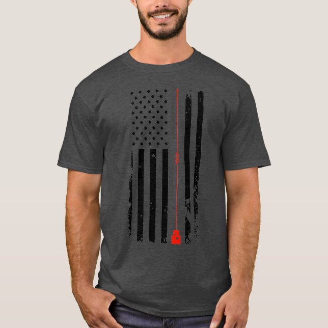 Great Hamerican  Ham Radio Premium T Shirt (Framsida)