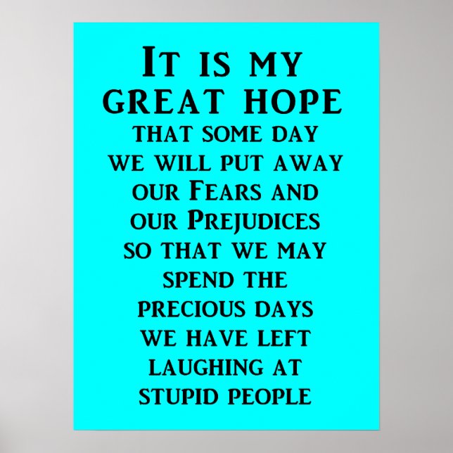 Great Hope 001wht Poster (Framsidan)