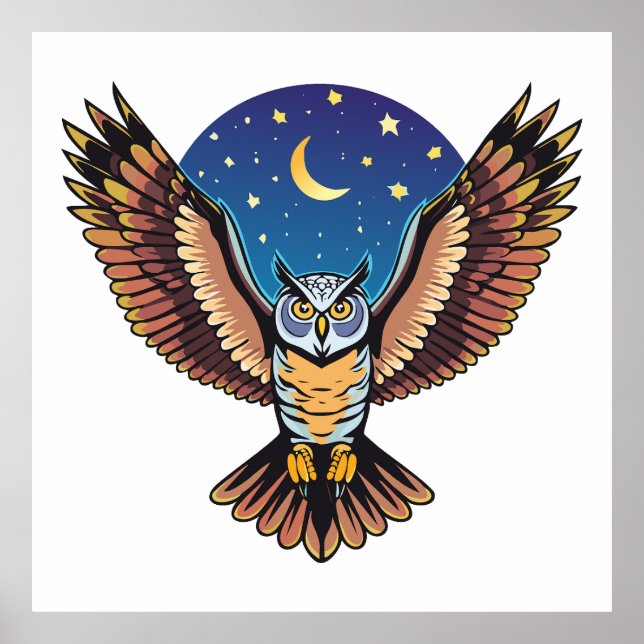 Great Horned owl Poster (Framsidan)