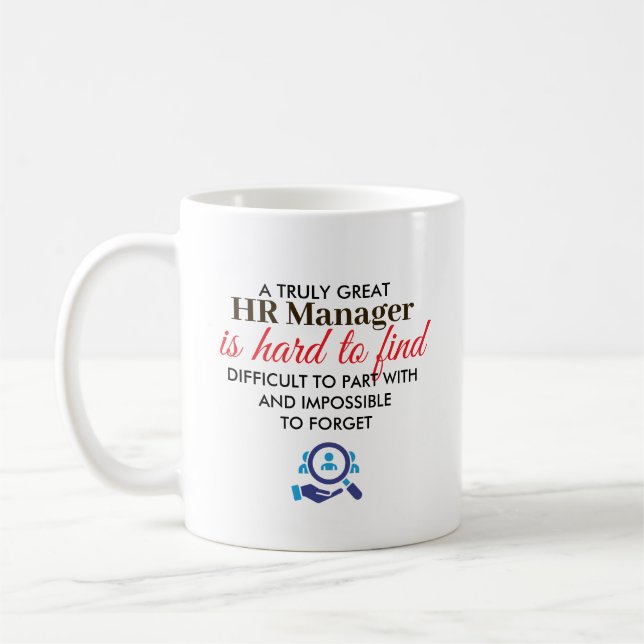 Great HR Manager Personalized Name Gift Kaffemugg (Vänster)