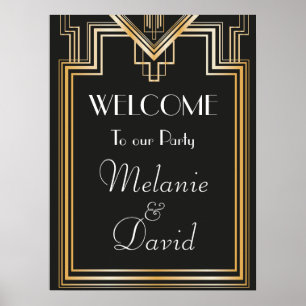 Great Inspired Welcome Party Signage Poster