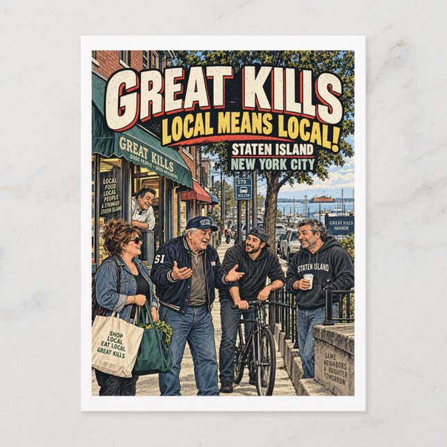 Great Kills betyder lokalt Vykort (Framsida)