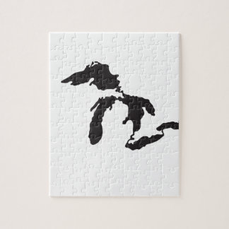 Great Lakes anpassningsbarillustration Pussel
