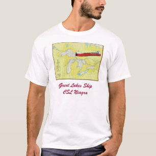 Great Lakes kartlägger med T-tröja för CSL Niag T-shirt