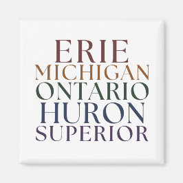 Great Lakes State Magnet Stocking Stuffer