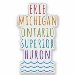Great Lakes Vinyl Mitten State Sticker Klistermärken