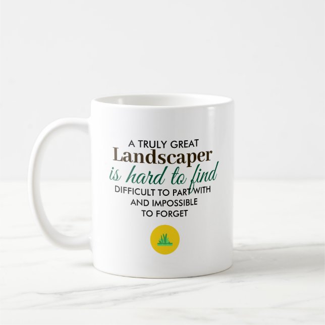 Great Landscaper Personalized Name Gift Kaffemugg (Vänster)