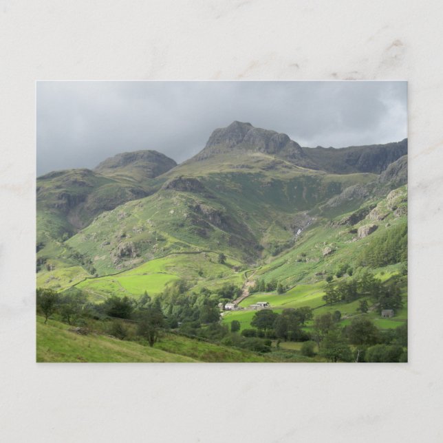 Great Langdale-dalen, Lake District, England Vykort (Framsida)
