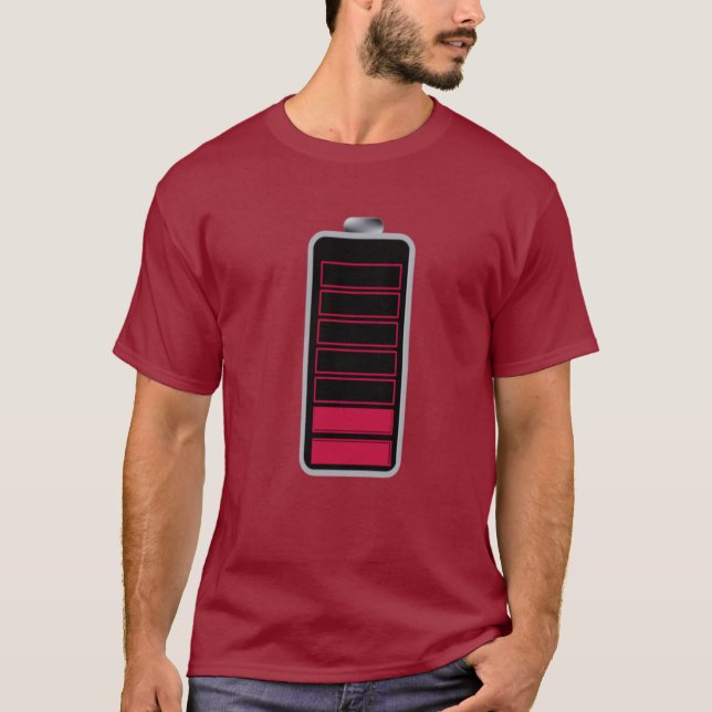 GREAT Low battery icon TEE SHIRT (Framsida)