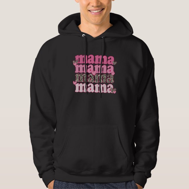 Great Mother s Day   Proud New Mom  Mother of Boys Hoodie (Framsida)