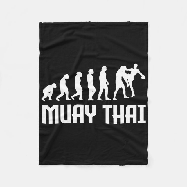 Great Muay Thai Evolution Design Kickboxer Mma Tra Fleecefilt (Framsidan)