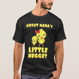 Great Nanas Little Nugget Chicken Mors Dag T Shirt