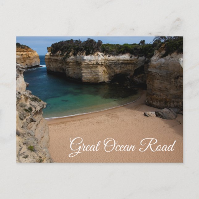 Great Ocean Road Loch Ard Gorge Strand Australien Vykort (Framsida)