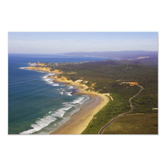 Great Ocean Road och Split Point Lighthouse, Fototryck (Framsidan)
