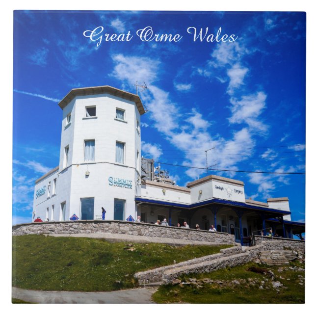 Great Orme Wales. Kakelplatta (Framsidan)