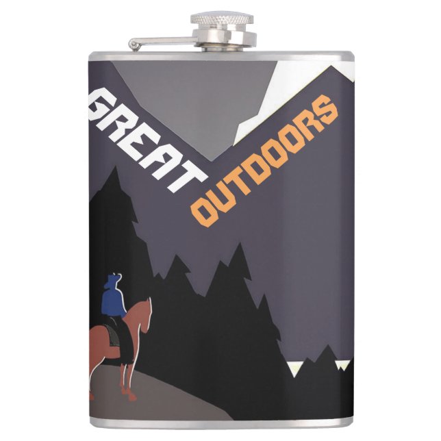 Great Outdoors Retro Montana Travel Advert Art Fickplunta (Framsidan)