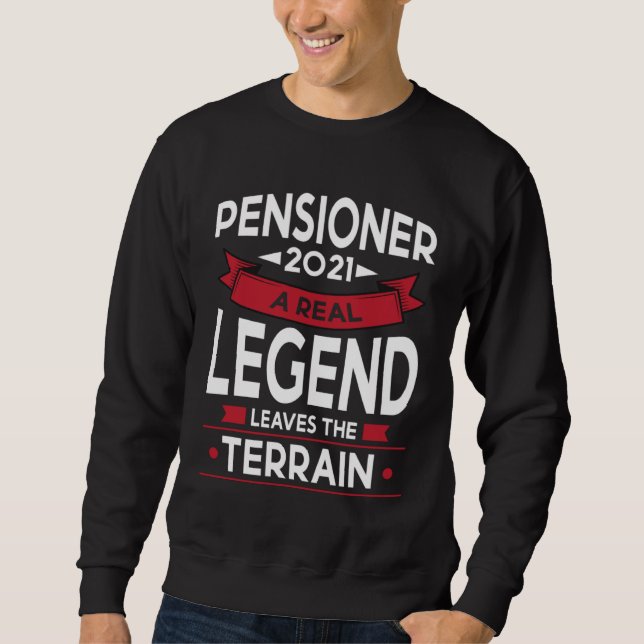 Great Pensioneer 2021  Pension Retirement Retiree Lång Ärmad Tröja (Framsida)