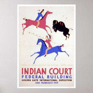 Great Plains indier 1939 WPA Poster