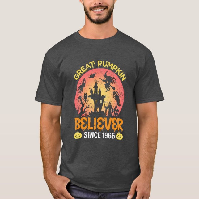 GREAT PUMPKIN BELIEVER SINCE  1966 T SHIRT (Framsida)