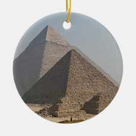 Great Pyramids of Giza under clear blue, Egypt Julgransprydnad Keramik