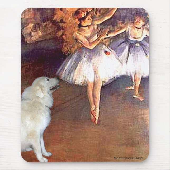 Great Pyrenees 6 - Två dansare Musmatta (Framsidan)