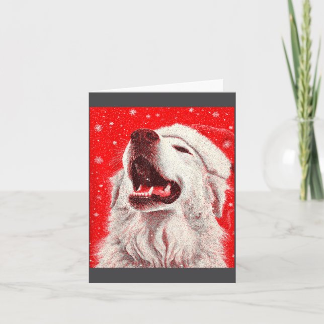 Great Pyrenees Christmas  Kort (Framsida)