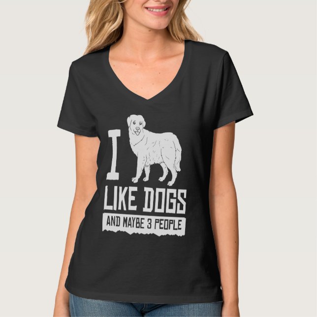 Great Pyrenees Dog Puppies Owner T Shirt (Framsida)