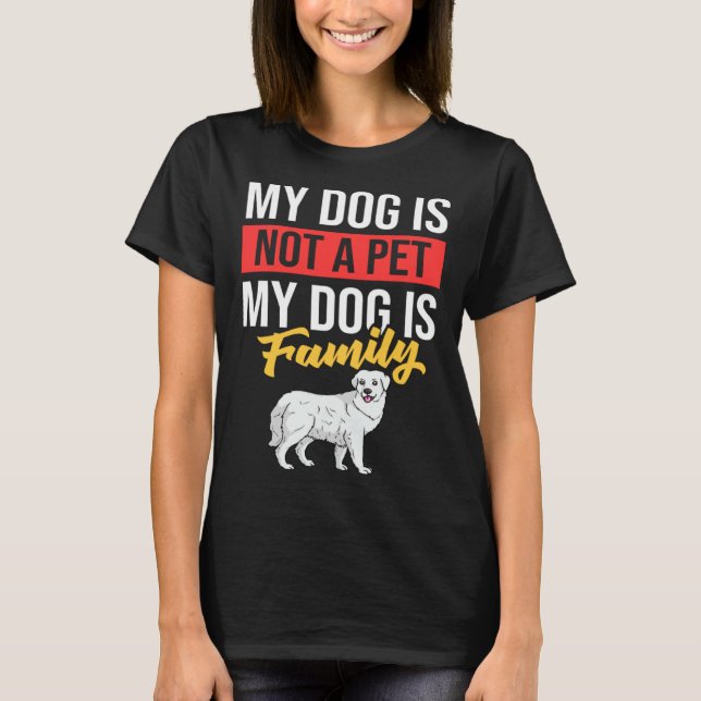Great Pyrenees Dog Puppies Owner T Shirt (Framsida)