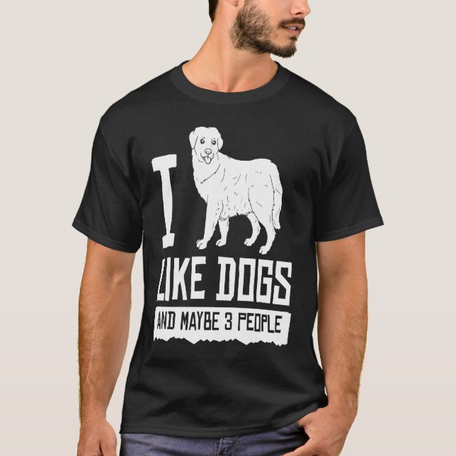Great Pyrenees Dog Puppies Owner T Shirt (Framsida)